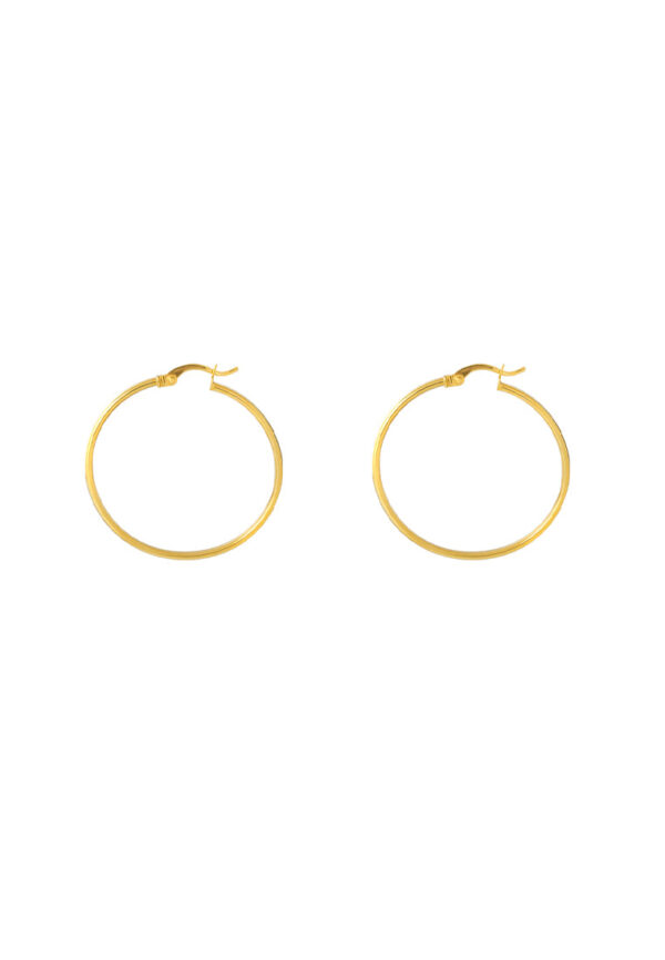 TOMEI Lusso Italia Loop Earrings, Yellow Gold 916