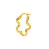 TOMEI Lusso Italia Curvy Earrings, Yellow Gold 916
