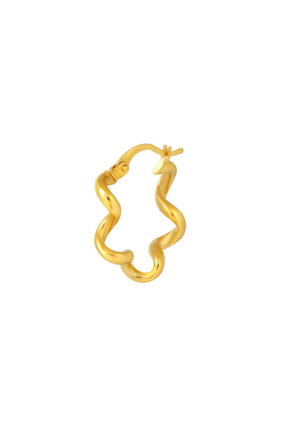 TOMEI Lusso Italia Curvy Earrings, Yellow Gold 916