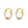 TOMEI Lusso Italia Loop Earrings, Yellow Gold 916