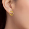 TOMEI Lusso Italia Stud Earrings, Yellow Gold 916