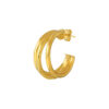 TOMEI Lusso Italia Stud Earrings, Yellow Gold 916