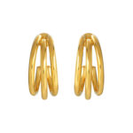 TOMEI Lusso Italia Stud Earrings, Yellow Gold 916
