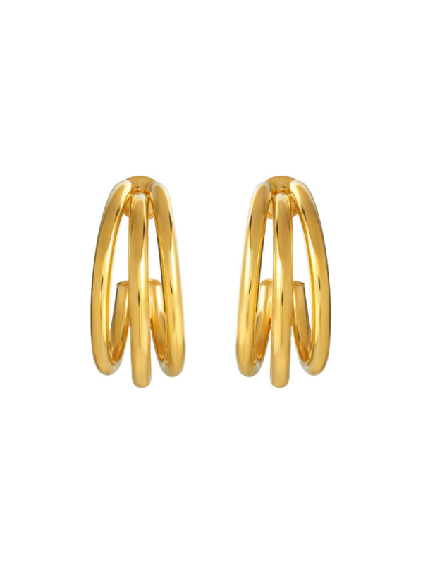 TOMEI Lusso Italia Stud Earrings, Yellow Gold 916
