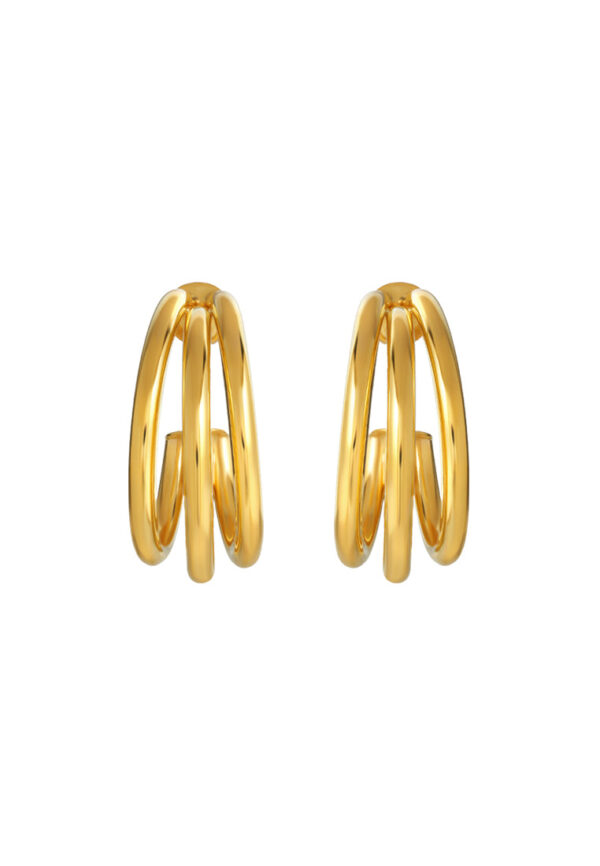 TOMEI Lusso Italia Stud Earrings, Yellow Gold 916