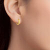 TOMEI Lusso Italia Loop Earrings, Yellow Gold 916