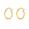 TOMEI Lusso Italia Loop Earrings, Yellow Gold 916