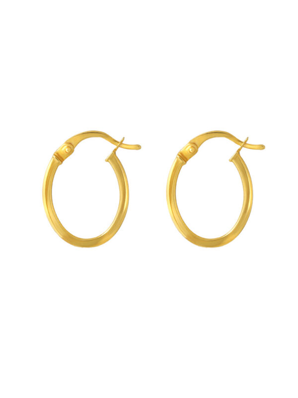 TOMEI Lusso Italia Loop Earrings, Yellow Gold 916
