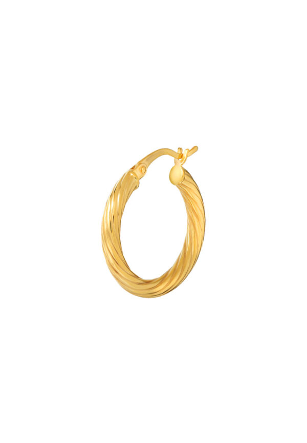 TOMEI Lusso Italia Loop Earrings, Yellow Gold 916