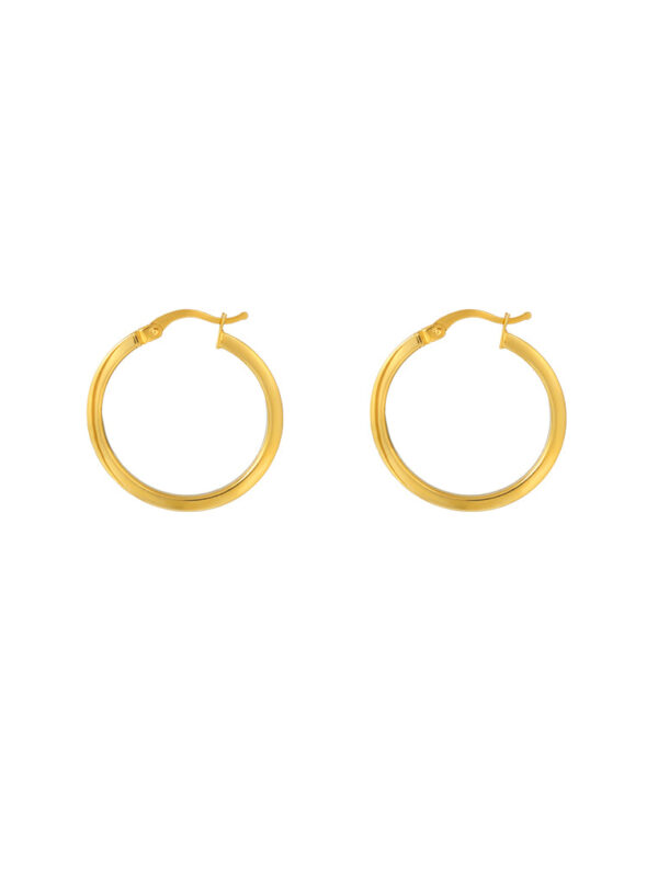 TOMEI Lusso Italia Loop Earrings, Yellow Gold 916
