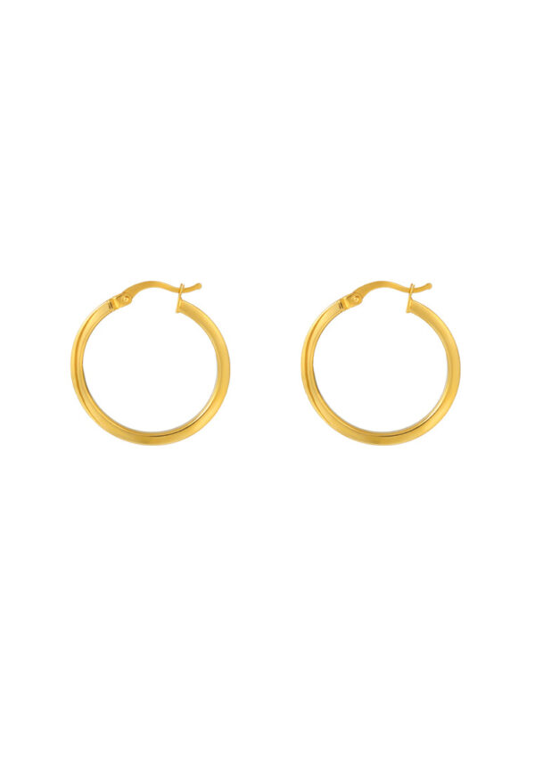 TOMEI Lusso Italia Loop Earrings, Yellow Gold 916