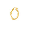 TOMEI Lusso Italia Loop Earrings, Yellow Gold 916