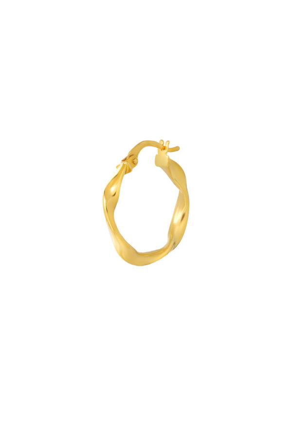 TOMEI Lusso Italia Loop Earrings, Yellow Gold 916