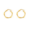 TOMEI Lusso Italia Loop Earrings, Yellow Gold 916