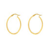 TOMEI Lusso Italia Loop Earrings, Yellow Gold 916