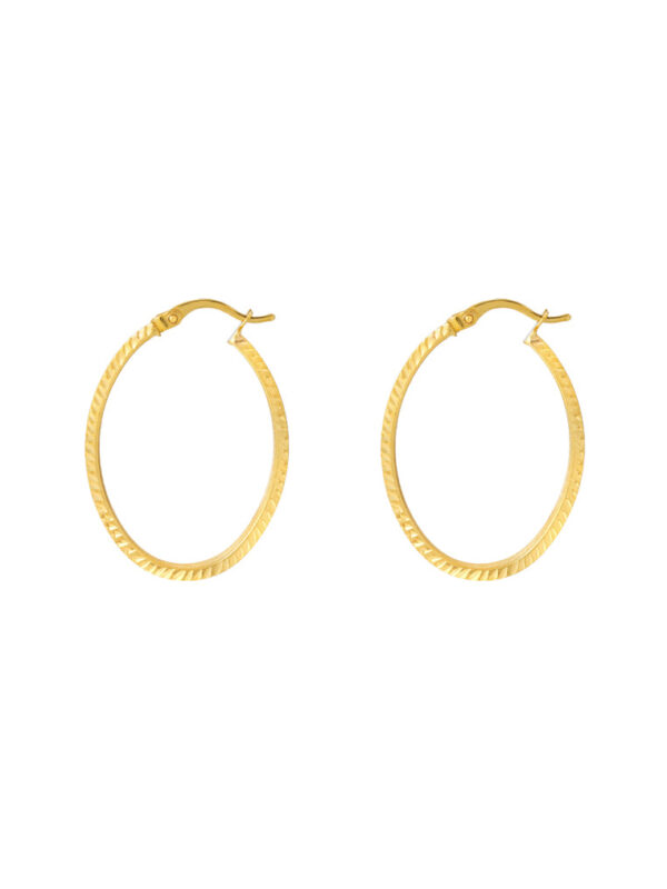 TOMEI Lusso Italia Loop Earrings, Yellow Gold 916