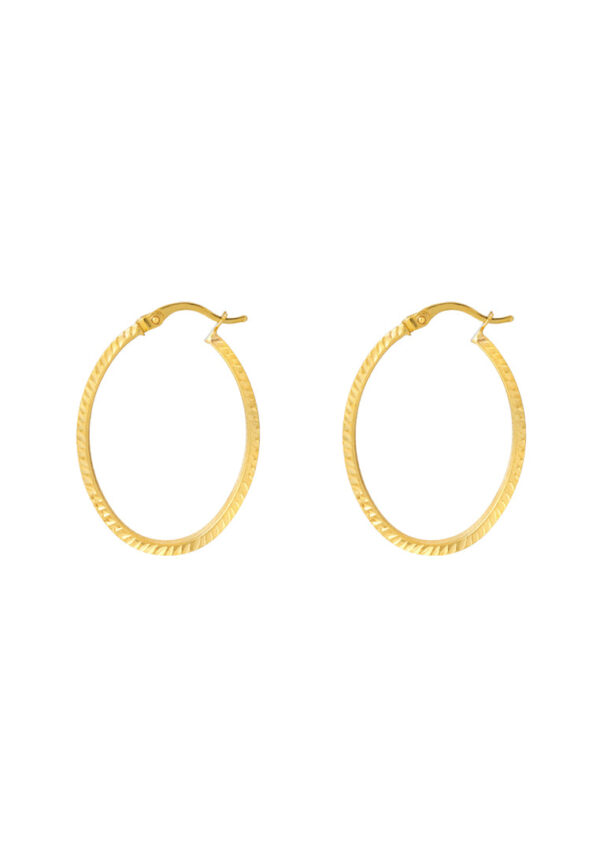 TOMEI Lusso Italia Loop Earrings, Yellow Gold 916