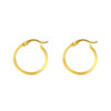 TOMEI Lusso Italia Loop Earrings, Yellow Gold 916