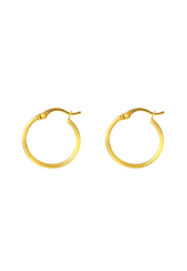 TOMEI Lusso Italia Loop Earrings, Yellow Gold 916