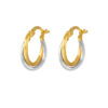 TOMEI Lusso Italia Loop Earrings, Yellow Gold 916