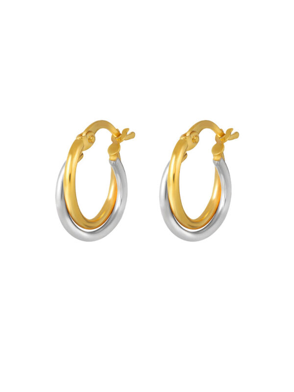 TOMEI Lusso Italia Loop Earrings, Yellow Gold 916