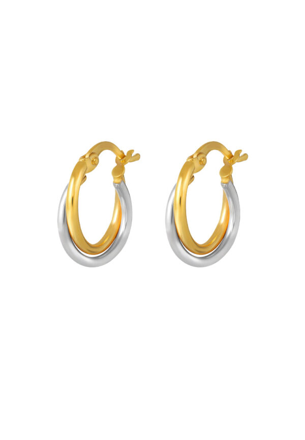 TOMEI Lusso Italia Loop Earrings, Yellow Gold 916