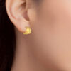 TOMEI Lusso Italia Stud Earrings, Yellow Gold 916