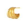 TOMEI Lusso Italia Stud Earrings, Yellow Gold 916