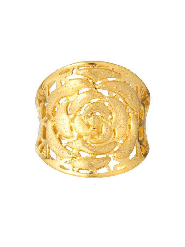 TOMEI Blossom Ring, Yellow Gold 916