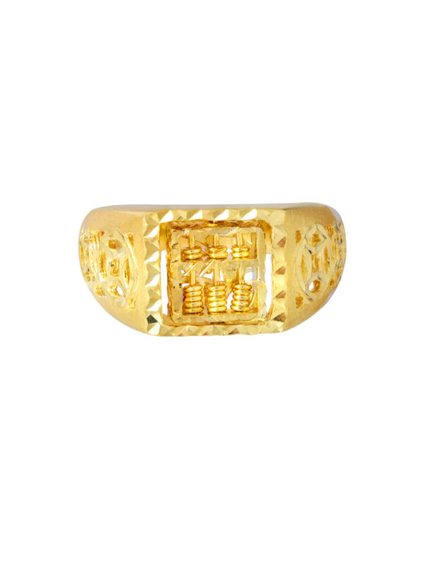 TOMEI Abacus 2-Ways Men Ring, Yellow Gold 916