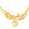TOMEI Dragon Phoenix Double Happiness Necklace, Yellow Gold 916