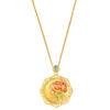 TOMEI Antique Gold Series Flower Necklace, Yellow Gold 999