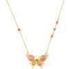 TOMEI Antique Gold Series Butterfly Necklace, Yellow Gold 999