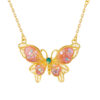 TOMEI Antique Gold Series Butterfly Necklace, Yellow Gold 999