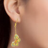 TOMEI Antique Gold Series Butterfly Earrings, Yellow Gold 999