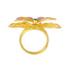 TOMEI Antique Gold Series Butterfly Ring, Yellow Gold 999