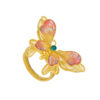 TOMEI Antique Gold Series Butterfly Ring, Yellow Gold 999