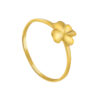 TOMEI Four-Leaves Flower Ring, Yellow Gold 916