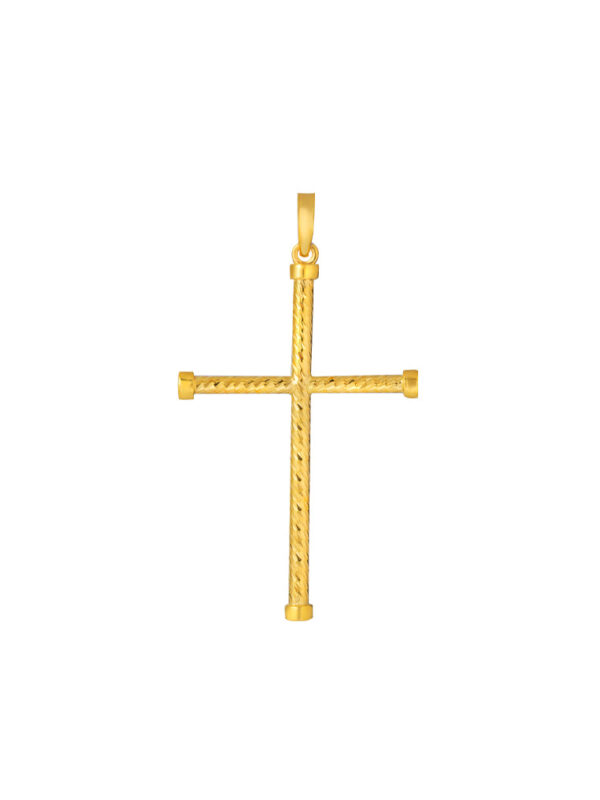 TOMEI Cross Pendant, Yellow Gold 916