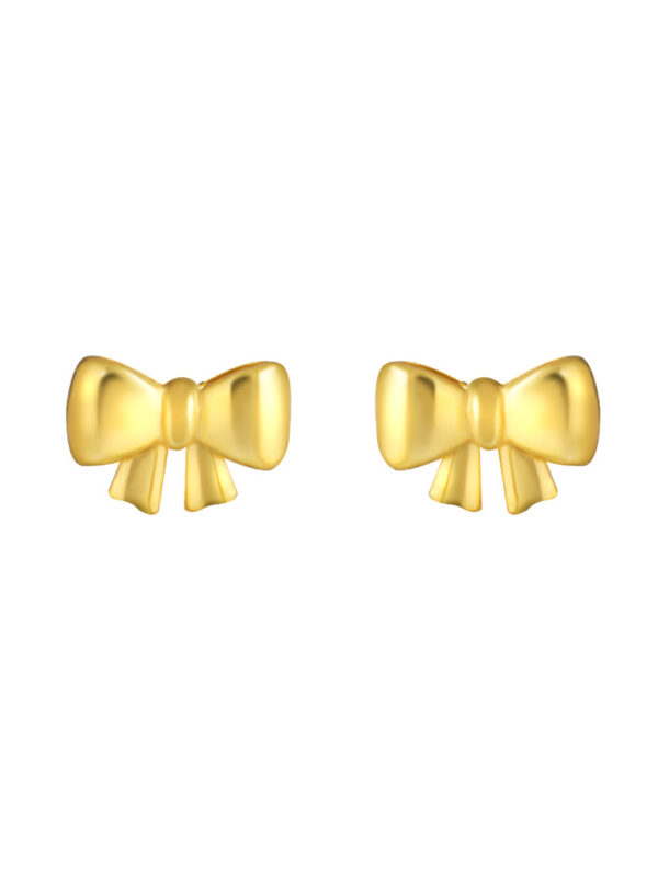 TOMEI Lusso Italia Ribbon Earrings, Yellow Gold 916