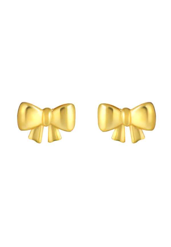 TOMEI Lusso Italia Ribbon Earrings, Yellow Gold 916