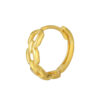TOMEI Lusso Italia Loop Earrings, Yellow Gold 916