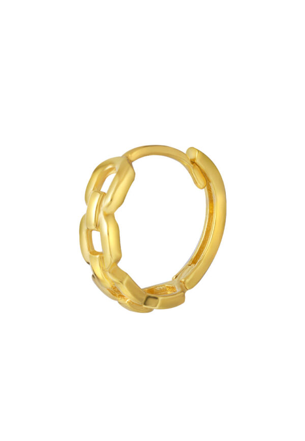 TOMEI Lusso Italia Loop Earrings, Yellow Gold 916