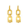 TOMEI Lusso Italia Loop Earrings, Yellow Gold 916