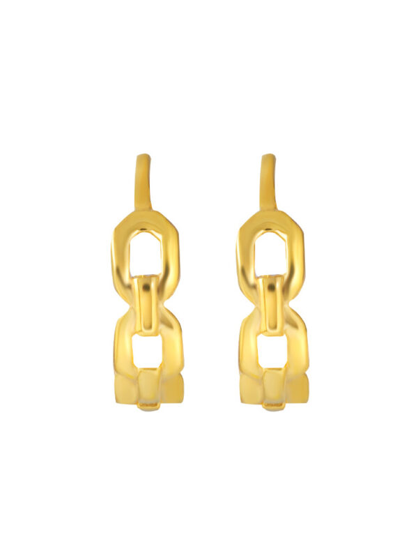 TOMEI Lusso Italia Loop Earrings, Yellow Gold 916
