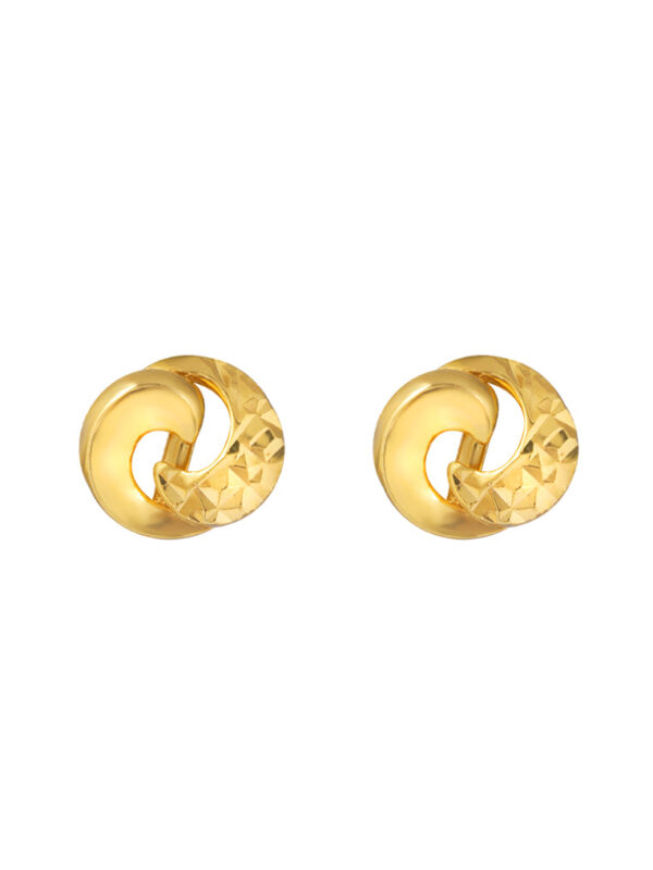 TOMEI Lusso Italia Knot Earrings, Yellow Gold 916
