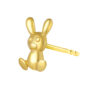 TOMEI Lusso Italia Rabbit Earrings, Yellow Gold 916