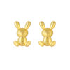 TOMEI Lusso Italia Rabbit Earrings, Yellow Gold 916