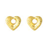 TOMEI Lusso Italia Heart Earrings, Yellow Gold 916