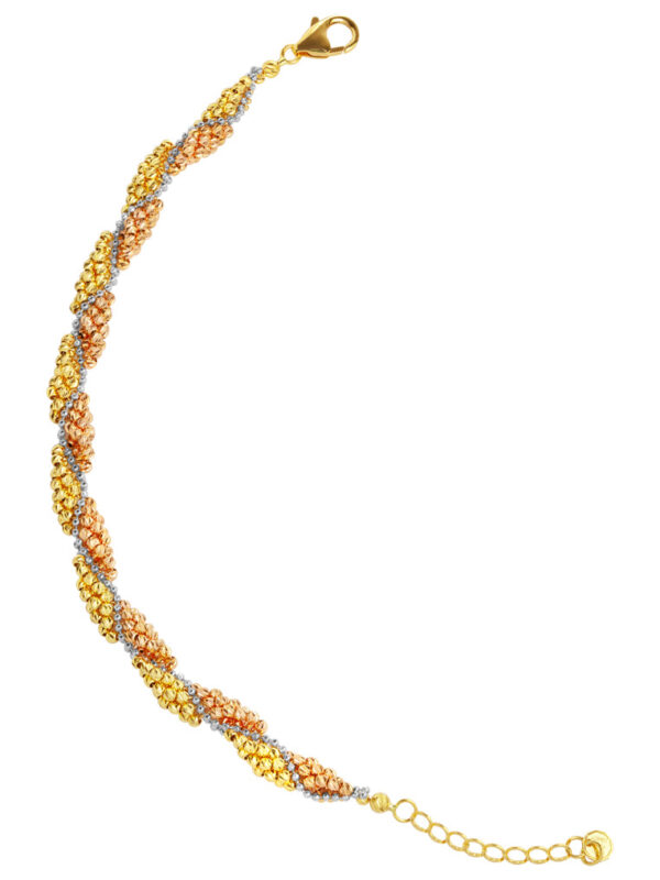TOMEI Lusso Italia Bunches Of Bead Bracelet, Yellow Gold 916